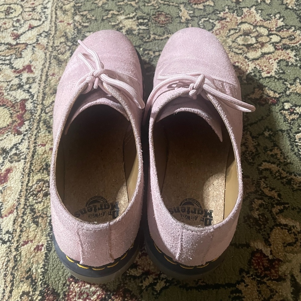 Dr. Martens 1461 Iced Pink Suede Oxford Shoes - Picture 5 of 12